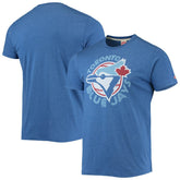 Toronto Blue Jays Homage Hand-Drawn Logo Tri-Blend T-Shirt Royal