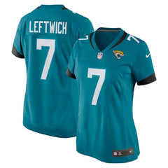 Byron Leftwich Jacksonville Jaguars Women's Retired Player Game Jersey - Teal on sale