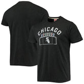 Chicago White Sox Homage Team Hyper Local Tri-Blend T-Shirt Charcoal