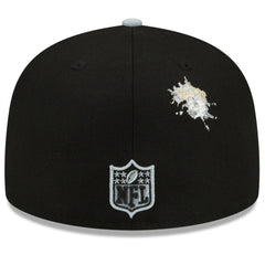 Las Vegas Raiders New Era NFL x Staple Collection 59FIFTY Fitted Hat - Black/Gray for sale