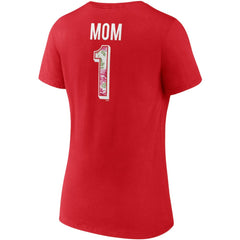 Washington Capitals Fanatics Women's Team Mother's Day V-Neck T-Shirt - Red T-shirts