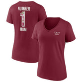 Washington Commanders Women's Team Mother's Day V-Neck T-Shirt - Burgundy discount