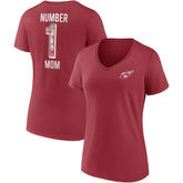 Arizona Cardinals Women's Team Mother's Day V-Neck T-Shirt - Cardinal discount