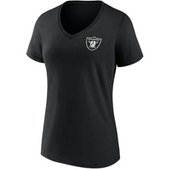 Las Vegas Raiders Women's Team Mother's Day V-Neck T-Shirt - Black sale