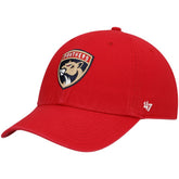 Florida Panthers '47 Logo Clean Up Adjustable Hat - Red Hats