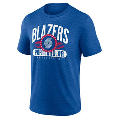 Portland Trail Blazers Badge of Honor Tri-Blend T-Shirt - Royal shop