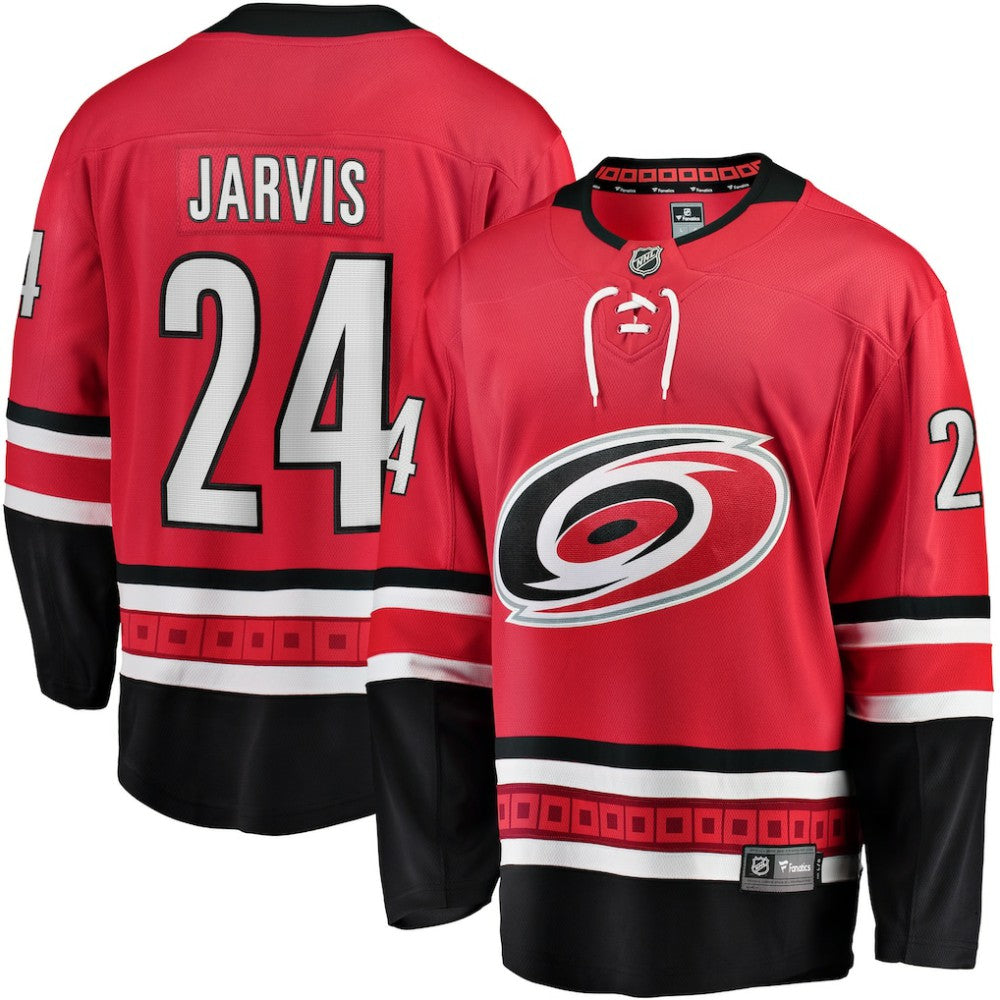 Seth Jarvis Carolina Hurricanes Fanatics Alternate Breakaway Player Jersey - Red Jerseys