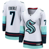 Jordan Eberle Seattle Kraken Fanatics Women's Away Breakaway Jersey - White Jerseys