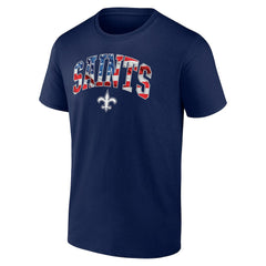 New Orleans Saints Banner Wave Logo T-Shirt - Navy discount