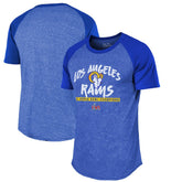 Los Angeles Rams Majestic Threads 2-Time Super Bowl Champions Tri-Blend Raglan T-Shirt - Royal online