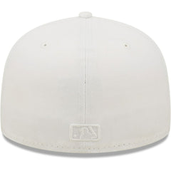 Cincinnati Reds White on White 59FIFTY Fitted Hat