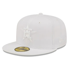 Houston Astros White on White 59FIFTY Fitted Hat