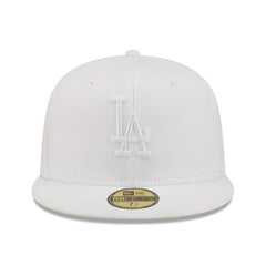 Los Angeles Dodgers White on White 59FIFTY Fitted Hat