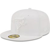 Toronto Blue Jays White on White 59FIFTY Fitted Hat