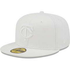 Minnesota Twins White on White 59FIFTY Fitted Hat