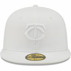 Minnesota Twins White on White 59FIFTY Fitted Hat