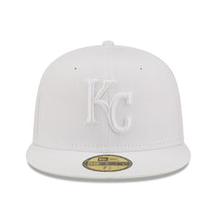 Kansas City Royals White on White 59FIFTY Fitted Hat