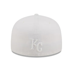 Kansas City Royals White on White 59FIFTY Fitted Hat