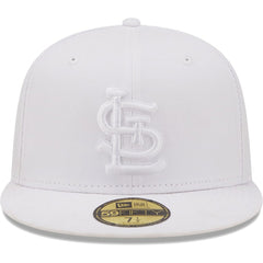 St. Louis Cardinals White on White Logo 59FIFTY Fitted Hat
