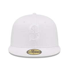 Seattle Mariners White on White 59FIFTY Fitted Hat