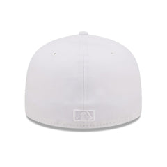 Tampa Bay Rays White on White 59FIFTY Fitted Hat