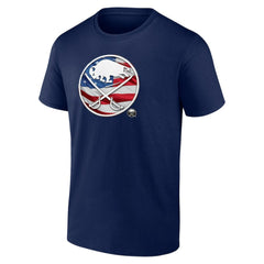 Buffalo Sabres Banner Wave Logo T-Shirt - Navy T-shirts