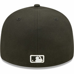 Miami Marlins Black & White Low Profile 59FIFTY Fitted Hat