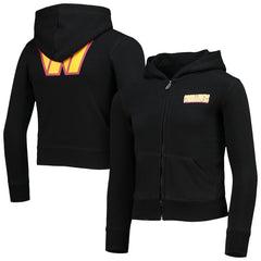 Washington Commanders New Era Girls Youth Full-Zip Hoodie - Black sale