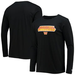 Washington Commanders New Era Long Sleeve T-Shirt - Black discount