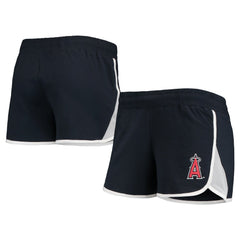 Los Angeles Angels Women's Stretch French Terry Shorts Navy