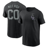 Colorado Rockies Mile High Local Team T-Shirt Black