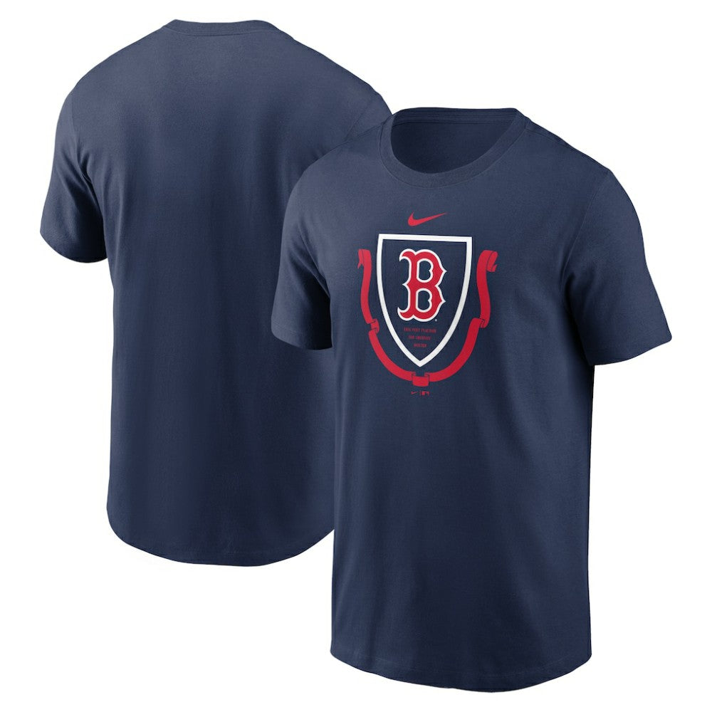 Boston Red Sox Crest Local Team T-Shirt Navy