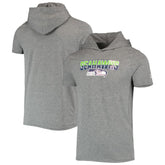 Seattle Seahawks New Era Team Brushed Hoodie T-Shirt - Heathered Gray for sale