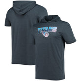 Tennessee Titans New Era Team Brushed Hoodie T-Shirt - Heathered Navy discount