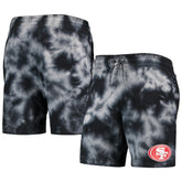 San Francisco 49ers New Era Tie-Dye Shorts - Black outlet