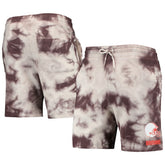 Cleveland Browns New Era Tie-Dye Shorts - Brown on sale