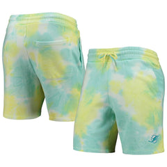 Miami Dolphins New Era Tie-Dye Shorts - White discount