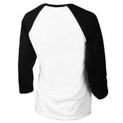Seattle Mariners Tiny Turnip Women's Peace Love Baseball 3/4-Sleeve Raglan T-Shirt White/Black