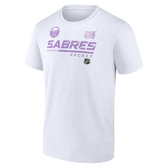 Buffalo Sabres NHL Hockey Fights Cancer T-Shirt - White T-shirts