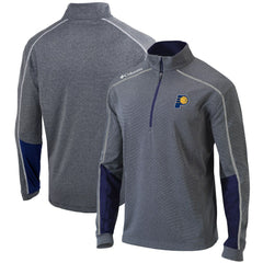 Indiana Pacers Omni-Wick Shotgun 2.0 Quarter-Zip Pullover Top - Heathered Gray/Navy on sale