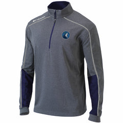 Minnesota Timberwolves Omni-Wick Shotgun 2.0 Quarter-Zip Pullover Top - Heathered Gray/Navy outlet