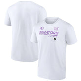 Ottawa Senators NHL Hockey Fights Cancer T-Shirt - White T-shirts