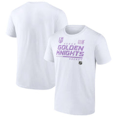 Vegas Golden Knights NHL Hockey Fights Cancer T-Shirt - White T-shirts
