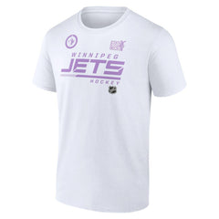 Winnipeg Jets NHL Hockey Fights Cancer T-Shirt - White T-shirts