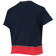 Boston Red Sox Refried Apparel Women's Cropped T-Shirt Navy