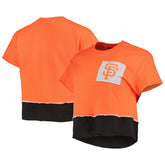 San Francisco Giants Refried Apparel Women's Cropped T-Shirt Orange