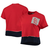 St. Louis Cardinals Refried Apparel Women's Cropped T-Shirt Red