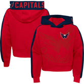 Washington Capitals Girls Youth Record Setter Pullover Hoodie - Red Hoodies