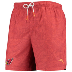 Arizona Cardinals Team Naples Layered Leaves Swim Trunks - Cardinal on sale