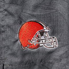 Cleveland Browns Naples Layered Leaves Swim Trunks - Black outlet